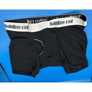 Bamboo Cool Men Black & Gray Boxer Briefs Size M